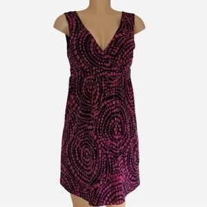 INC International Concepts Pink and Black Patterned Mini Dress Size M